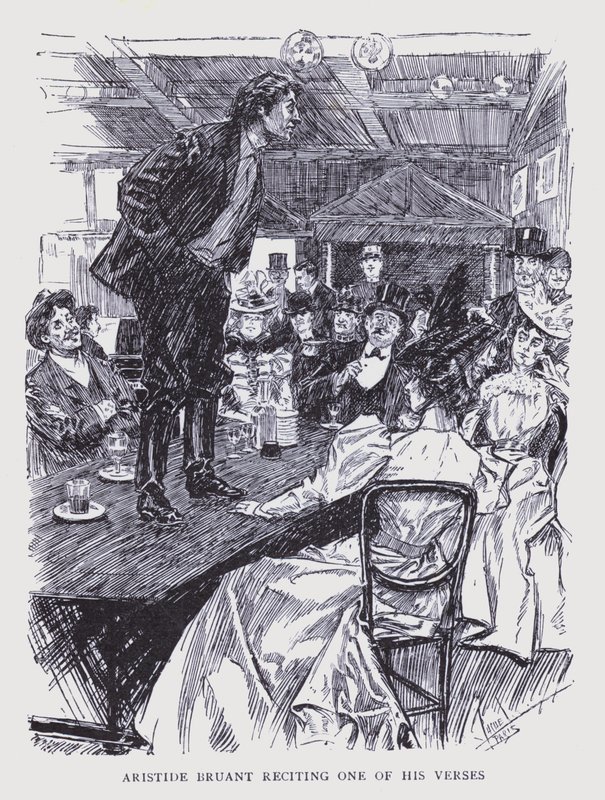 Bohemian Paris: Aristide Bruant Reciting One of His Verses by Edouard Alfred (1875-1954) Cucuel