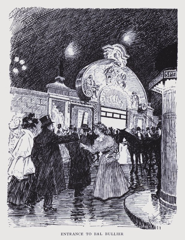 Bohemian Paris: Entrance to Bal Bullier by Edouard Alfred (1875 1954) Cucuel