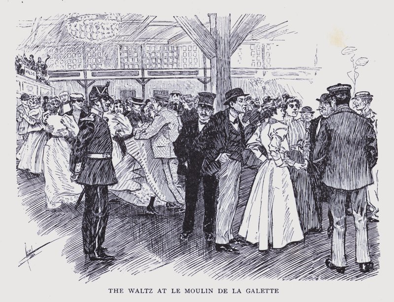 Bohemian Paris: The Waltz at Le Moulin de la Galette by Edouard Alfred (1875 1954) Cucuel