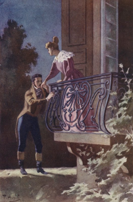 I Found Him Standing There, His Hand Resting on a Corner of My Balcony by Edouard Henri Avril