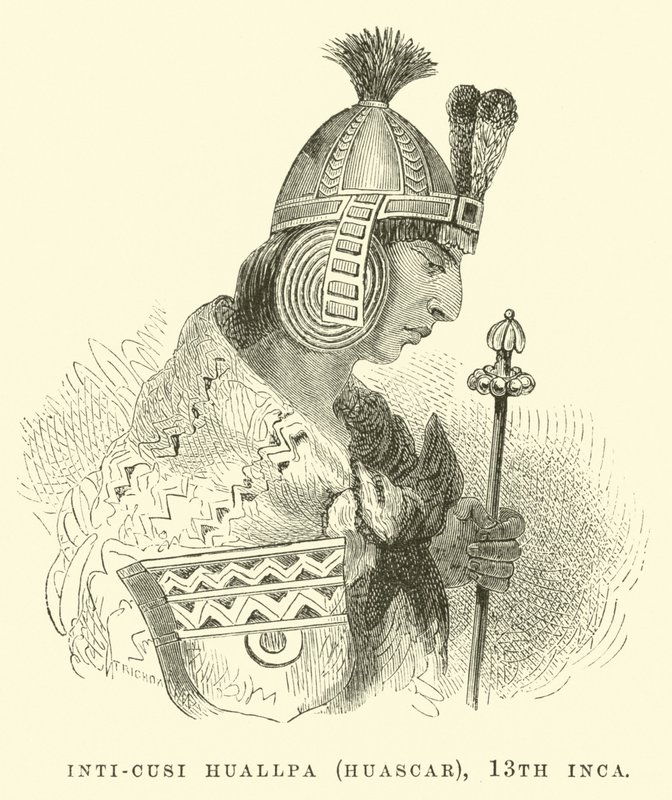 Inti-Cusi Huallpa (Huascar), 13th Inca by Edouard Riou