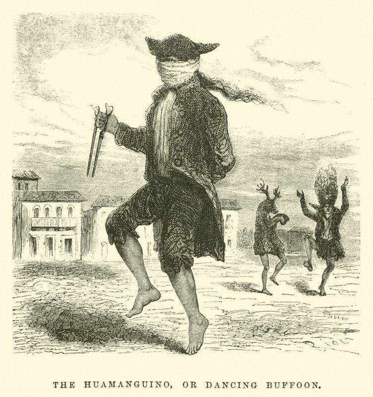 The Huamanguino, or Dancing Buffoon by Edouard Riou