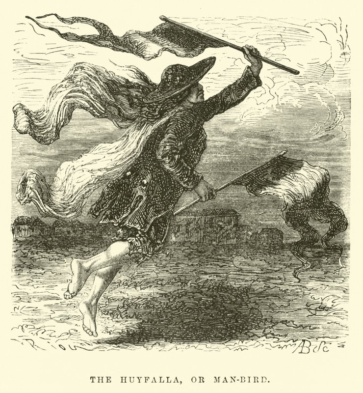 The Huyfalla, or man-bird by Edouard Riou