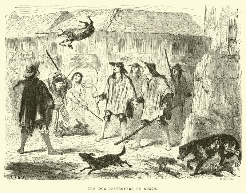 The Dog-Destroyers of Cuzco by Edouard Riou
