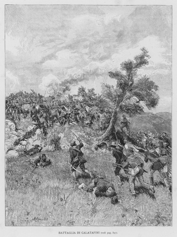 Battle of Calatafimi by Edouardo Matania