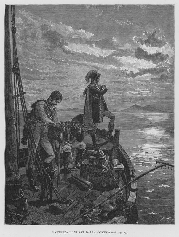 Departure of Murat from Corsica by Edouardo Matania