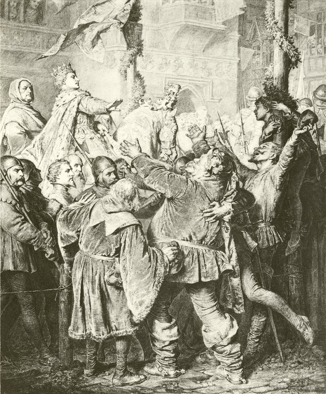 Henry V rejects Falstaff by Eduard von Grutzner
