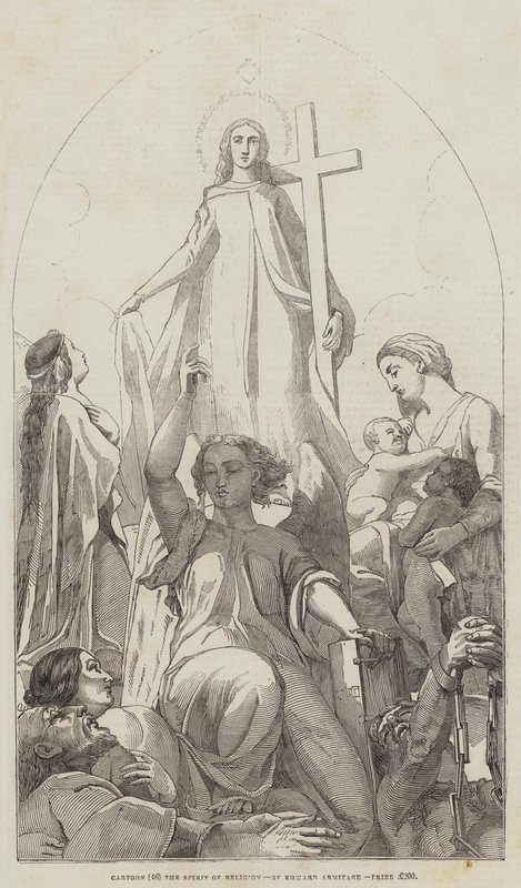Cartoon, The Spirit of Religion by Edward A. Armitage