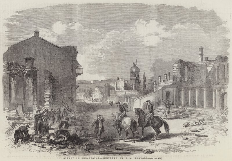 Street in Sebastopol by Edward Angelo Goodall