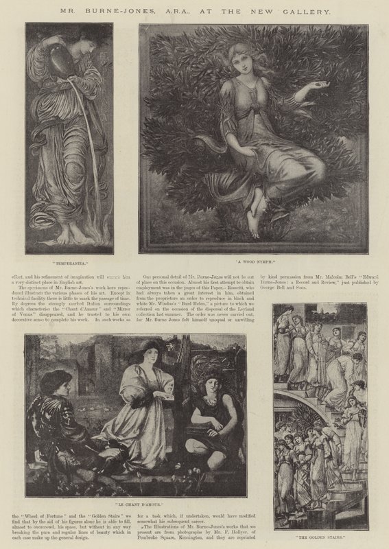 Mr Burne-Jones, ARA, at the New Gallery by Edward Burne Jones