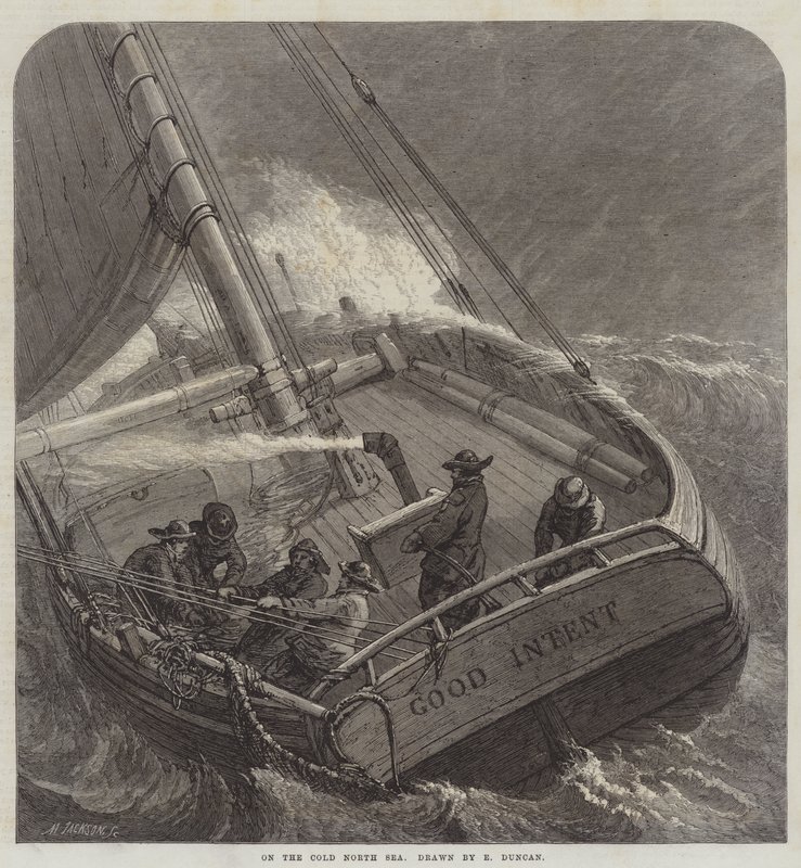 On the Cold North Sea by Edward Duncan