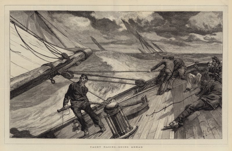 Yacht Racing, Going Ahead by Edward John Gregory