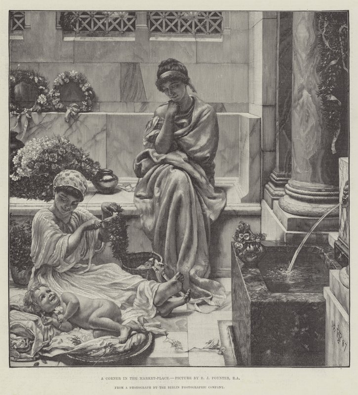 A Corner in the Market-Place by Edward John Poynter