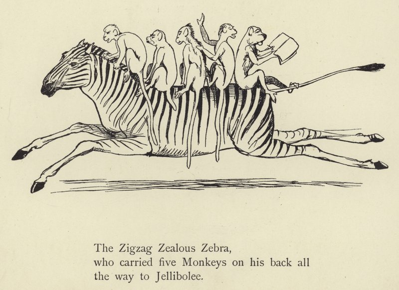 The Zigzag Zealous Zebra by Edward Lear