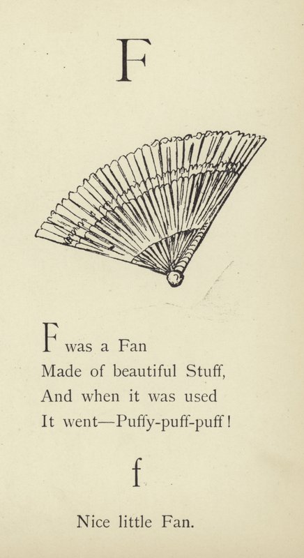 The letter F by Edward Lear