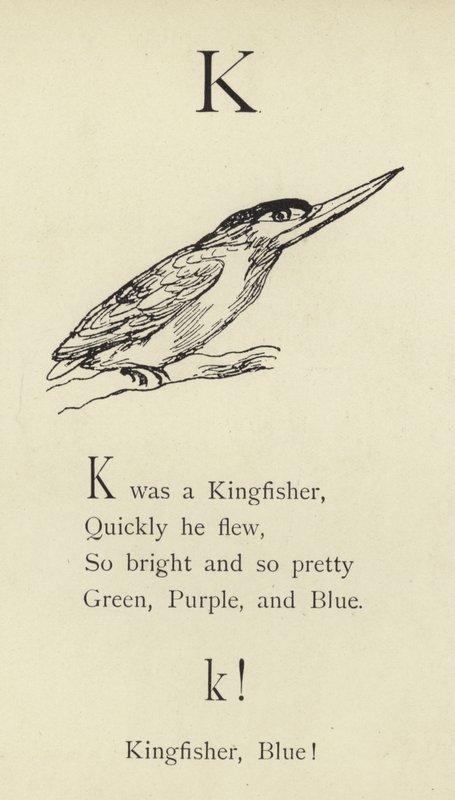 The letter K by Edward Lear