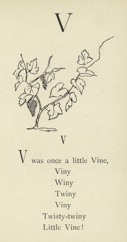 The Letter V by Edward Lear
