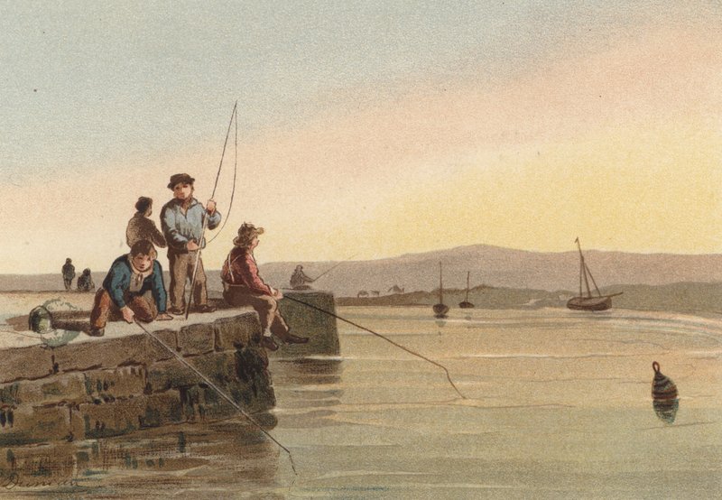 Smooth Water, Boys Fishing by Edward after Duncan