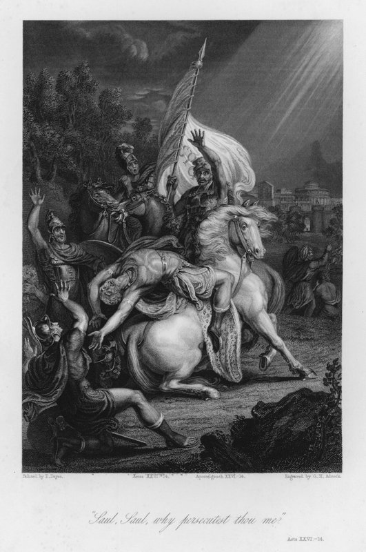The Conversion of Saul, Acts XXVI by Edward (after) Dayes