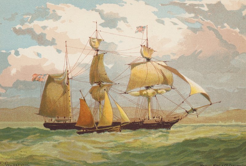 Homeward Bound, Taking in a Pilot by Edward (after) Duncan
