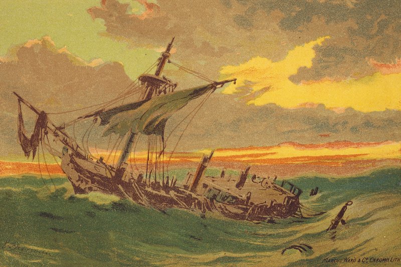 The Abandoned Ship by Edward (after) Duncan