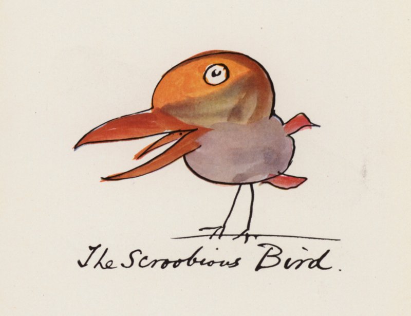 Edward Lear, The Bird Book: The Scroobious Bird by Edward (after) Lear