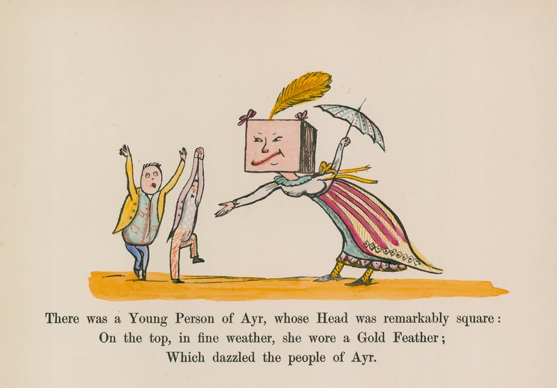 There was a Young Person of Ayr, whose Head was remarkably square by Edward (after) Lear
