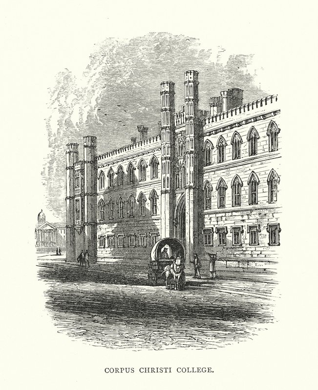 Corpus Christi College by Edward (after) Whymper