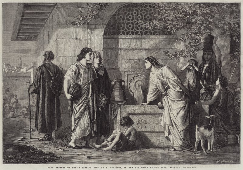 The Parents of Christ Seeking Him by Edward A. Armitage