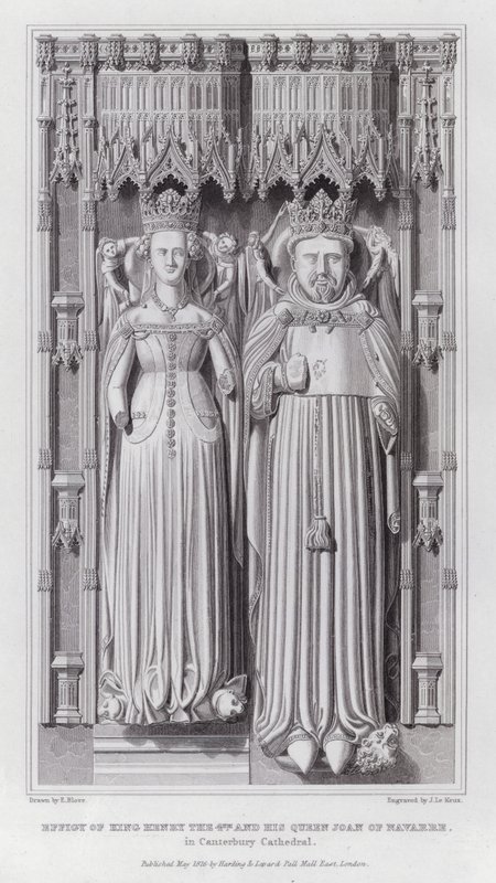 Effigy of King Henry IV and His Queen Joan of Navarre in Canterbury Cathedral by Edward Blore