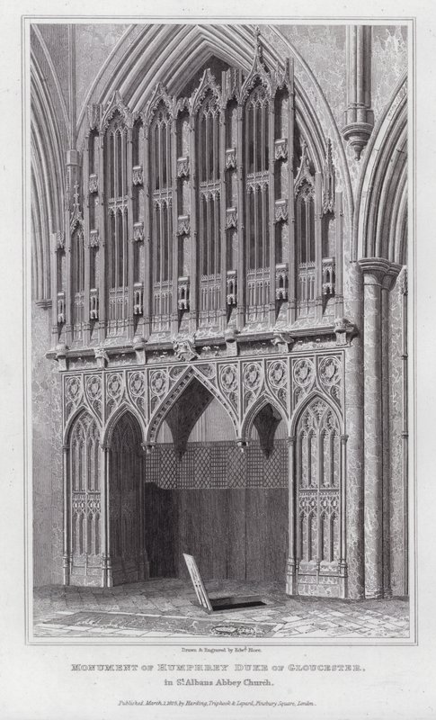 Monument of Humphrey Duke of Gloucester, in St Albans Abbey Church by Edward Blore
