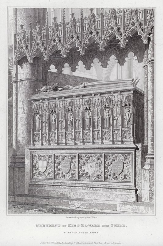 Monument of King Edward the Third, in Westminster Abbey by Edward Blore