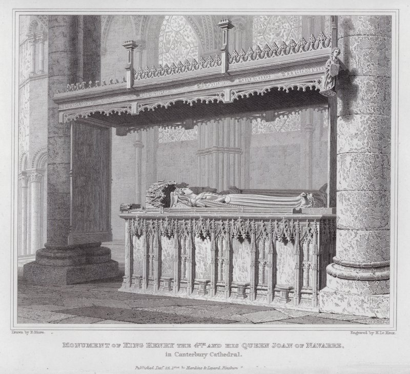 Monument of King Henry IV and His Queen Joan of Navarre in Canterbury Cathedral by Edward Blore