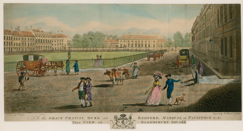 Bloomsbury Square, London by Edward Dayes