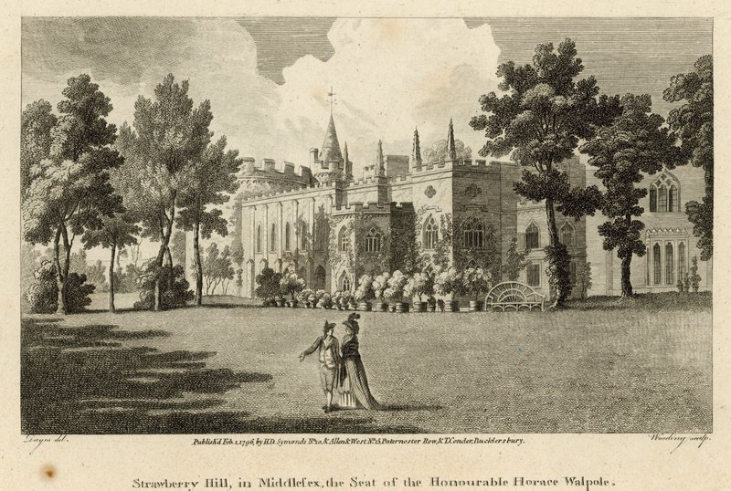 Strawberry Hill, Twickenham, London, the seat of the Honourable Horace Walpole by Edward Dayes