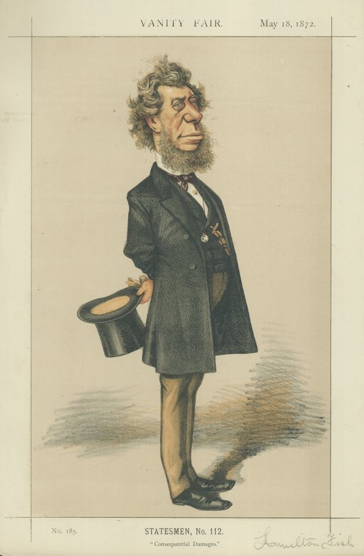 The Hon Hamilton Fish, American Secretary of State for Foreign Affairs by Edward Frederick Brewtnall
