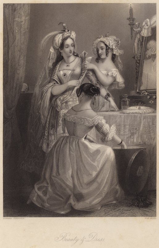 Beauty and Dress by Edward Henry (after) Corbould