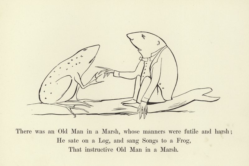 There was an Old Man in a Marsh, whose manners were futile and harsh by Edward Lear