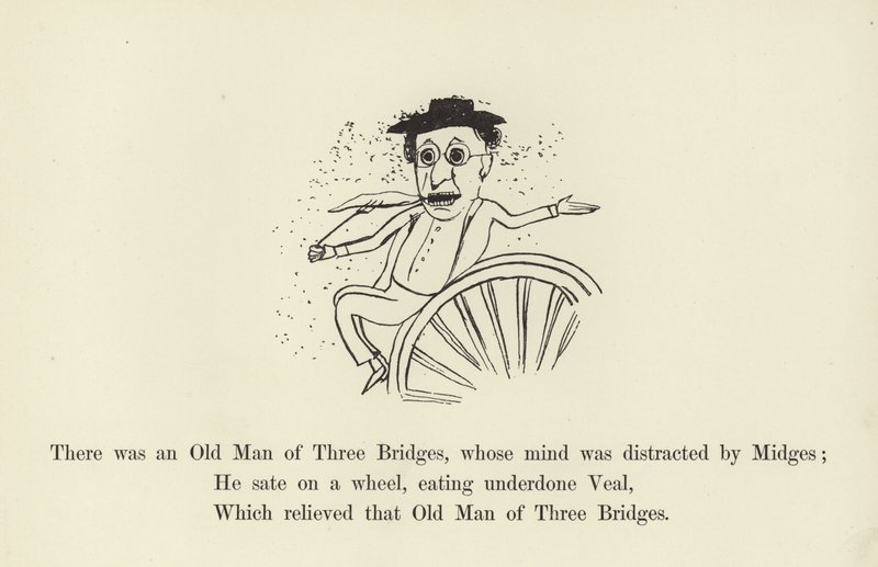 There was an Old Man of Three Bridges, Whose Mind was Distracted by Midges by Edward Lear