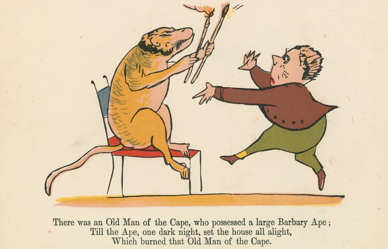 There Was an Old Man of the Cape, Who Possessed a Large Barbary Ape by Edward Lear