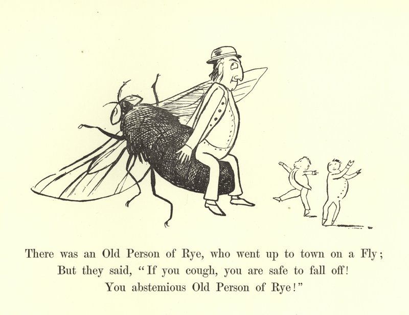 There was an Old Person of Rye, who went up to town on a Fly by Edward Lear
