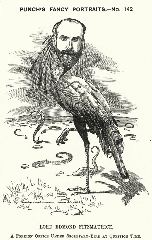 Punch Cartoon: Edmond Fitzmaurice by Edward Linley (after) Sambourne