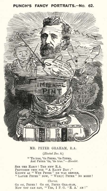 Peter Graham, Scottish Artist (engraving) by Edward Linley (after) Sambourne