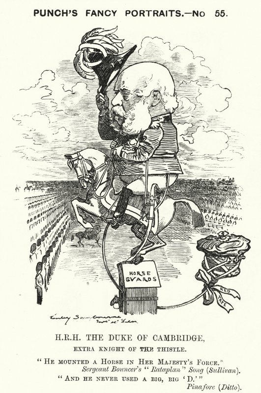 Prince George, Duke of Cambridge, British Soldier (engraving) by Edward Linley (after) Sambourne