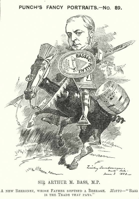 Sir Michael Arthur Bass by Edward Linley (after) Sambourne