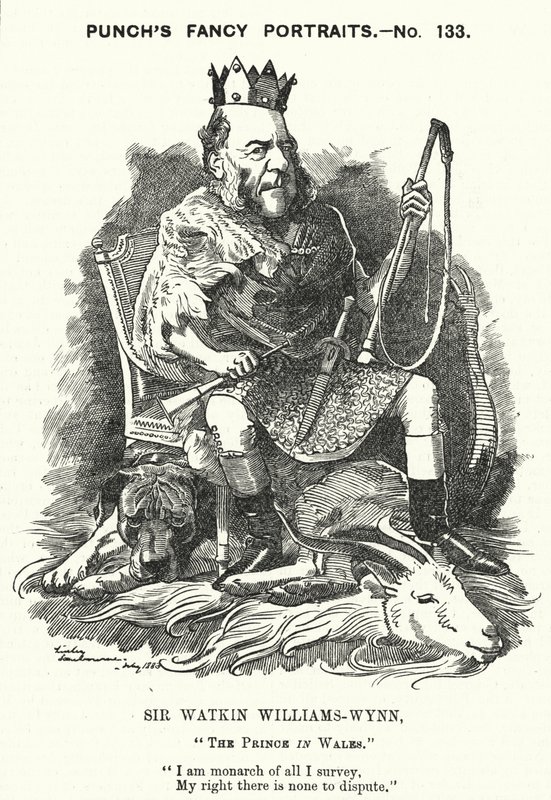 Sir Watkin Williams-Wynn, 6th Baronet, Welsh Conservative politician by Edward Linley (after) Sambourne