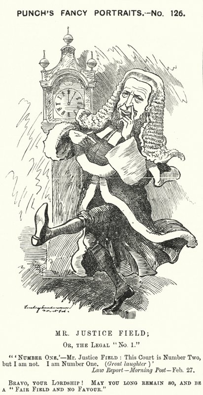 Punch cartoon: William Field by Edward Linley (after) Sambourne