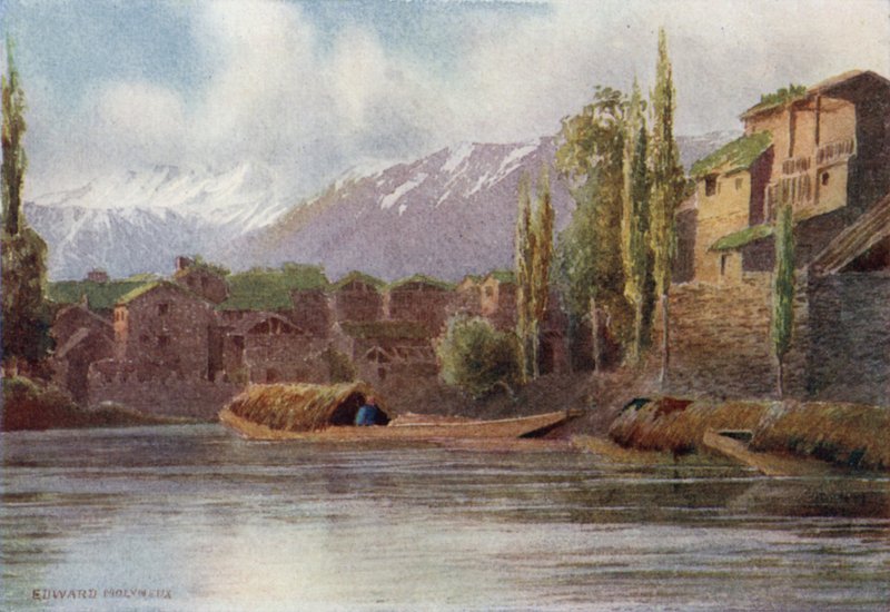 Spring Floods in the Kutical Canal, Srinagar by Edward Mary Joseph Molyneux
