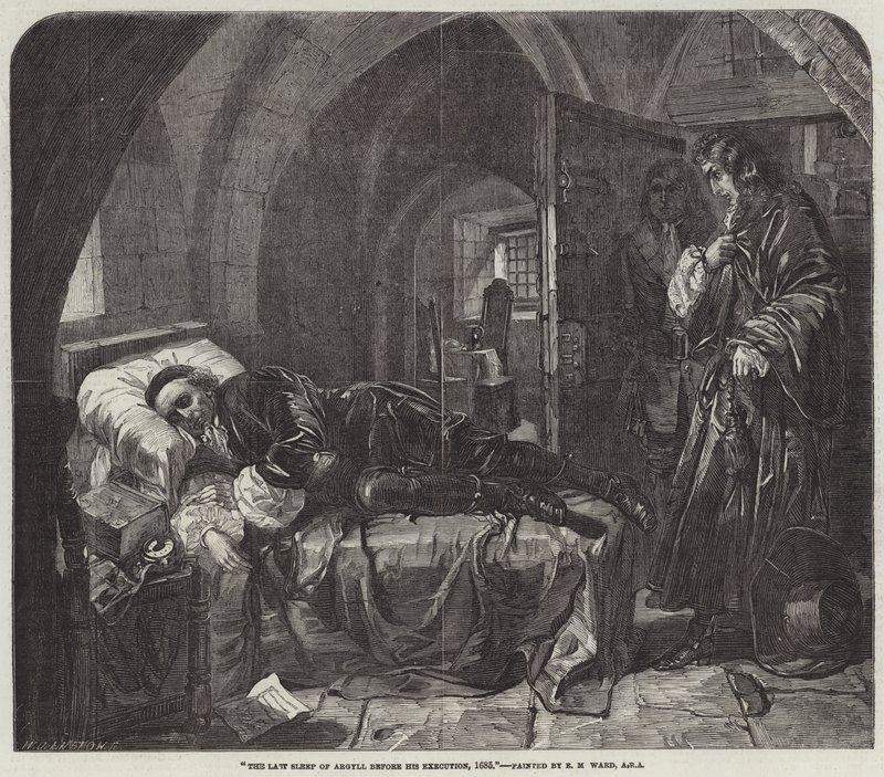 The Last Sleep of Argyll before his Execution by Edward Matthew Ward