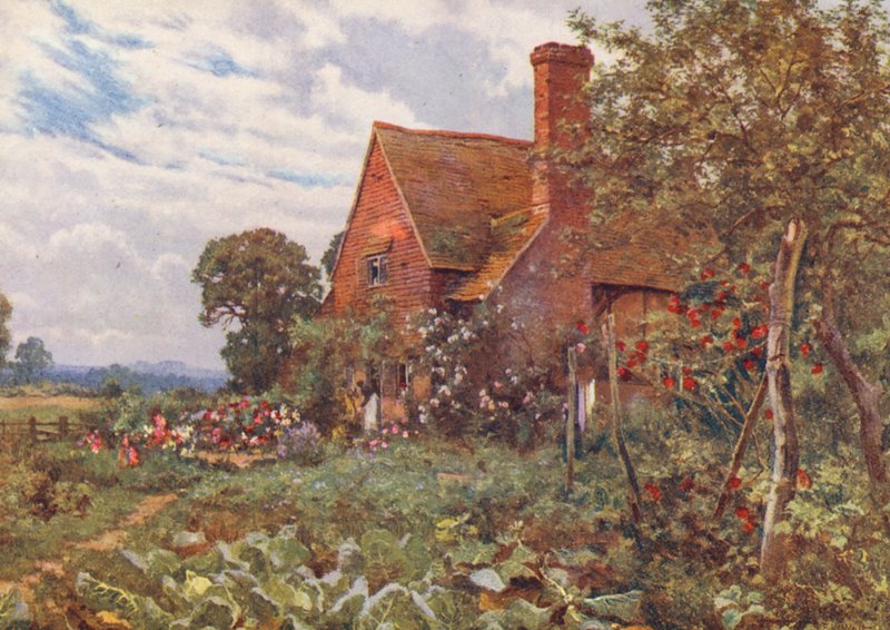 The Solitary Cottage Where I Lodge by Edward Wilkins Waite